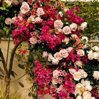 The secret to a flawless floral aesthetic?
Contrast. 
By layering rich textures with a sophisticated color palette, luxury faux florals become indistinguishable from nature. It’s about creating a timeless atmosphere that feels as curated as it does inviting

A home Indian wedding day created for our beautiful couple in Dubai. 

#eventplanner #mandap #luxurydecor #destinationwedding #intimatewedding